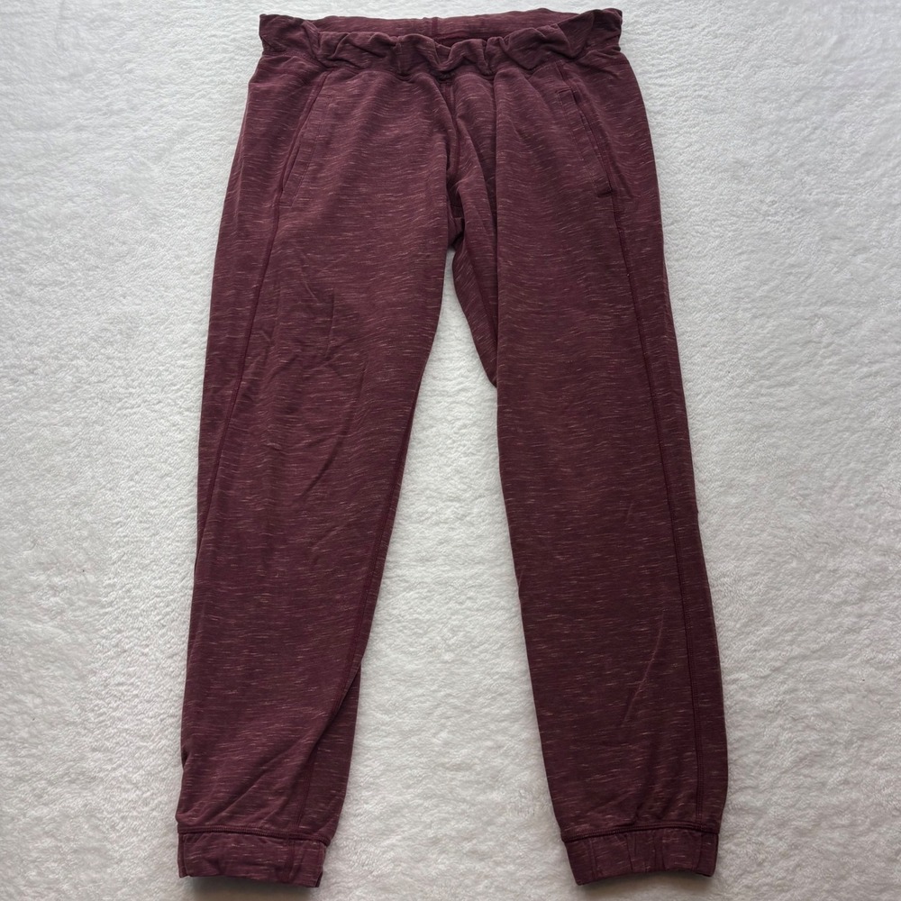 Lululemon Align Jogger Burgundy Heather Space Dye Nulu Pants Size 10